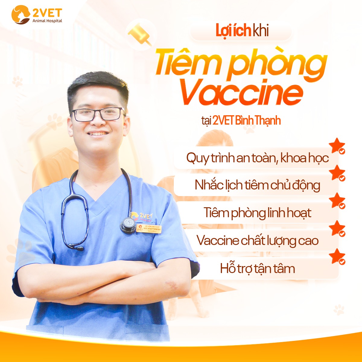 Tiêm phòng vaccine định kỳ thú cưng